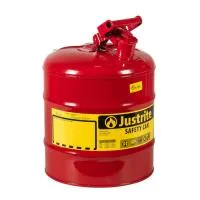 Justrite 7150100 канистра типа I 19л оцинкованная сталь пламегаситель для раздачи ЛВЖ